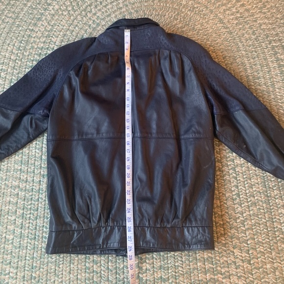 Vintage Dark Purple Kit Leather Jacket Size Large - Picture 5 of 7